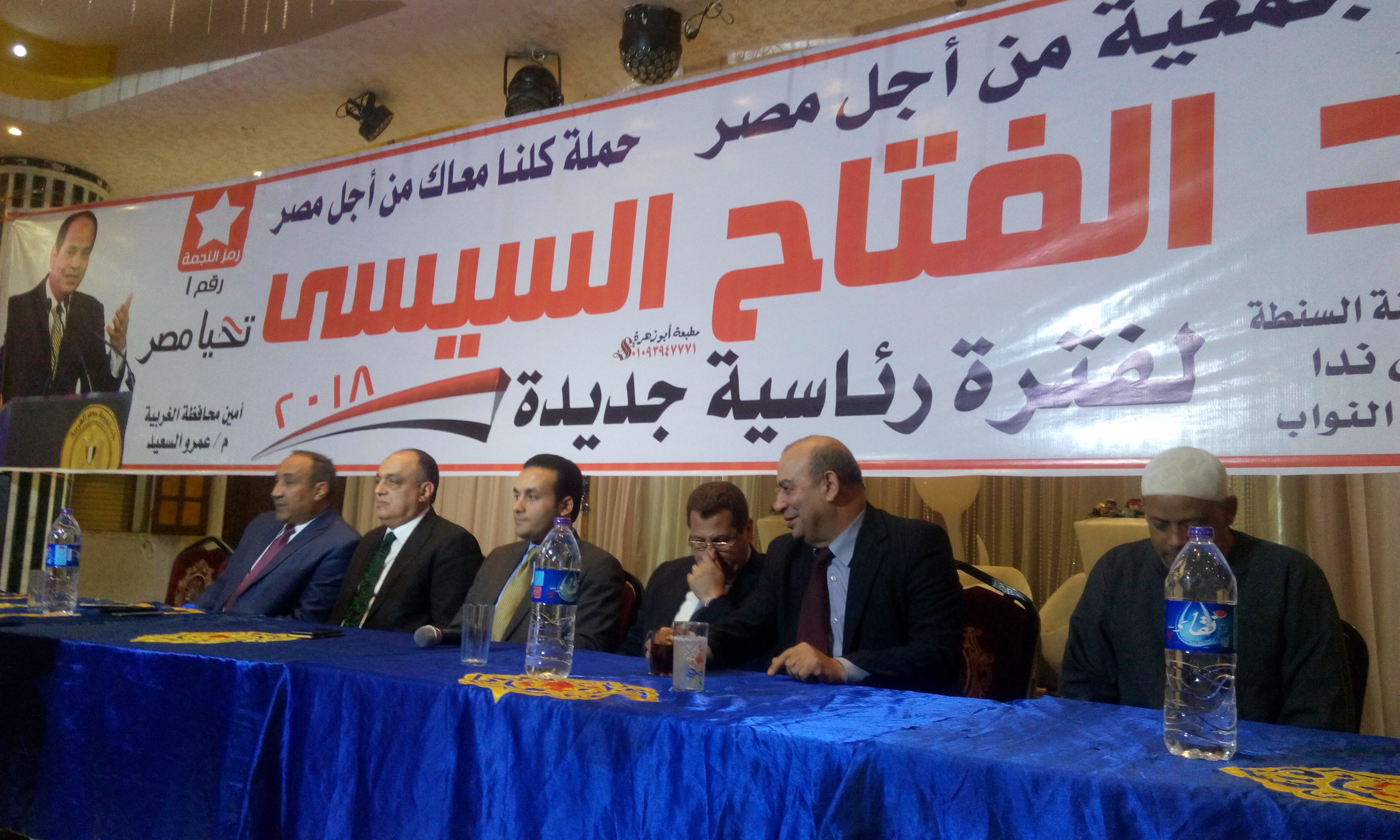 مؤتمر تأييد السيسي بالسنطه