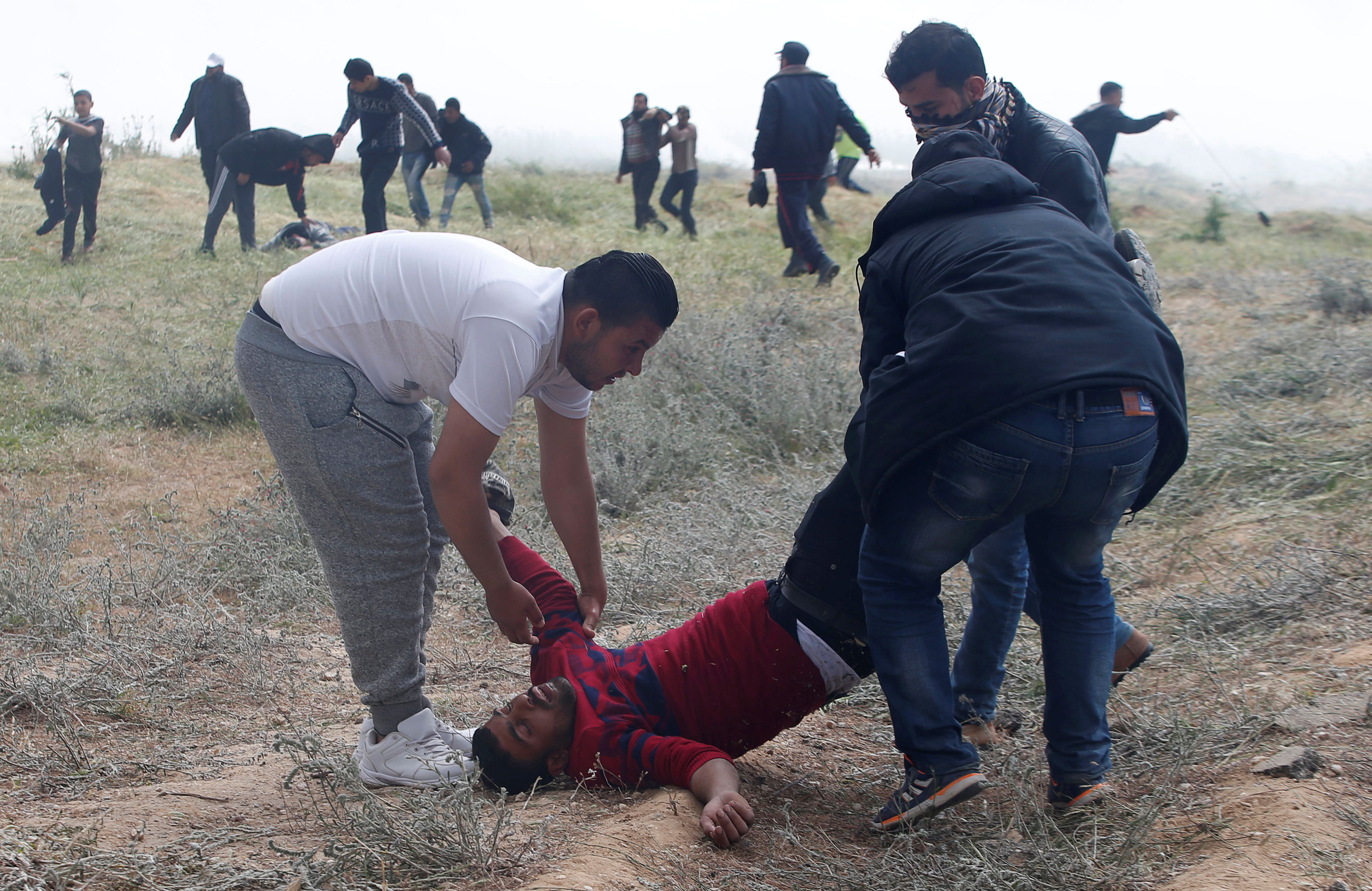 إصابة أحد الفلسطينيين