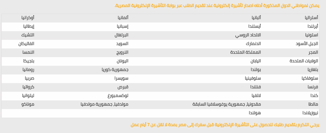 من يحق له طلب التقدم بالتأشيرة الإليكترونية