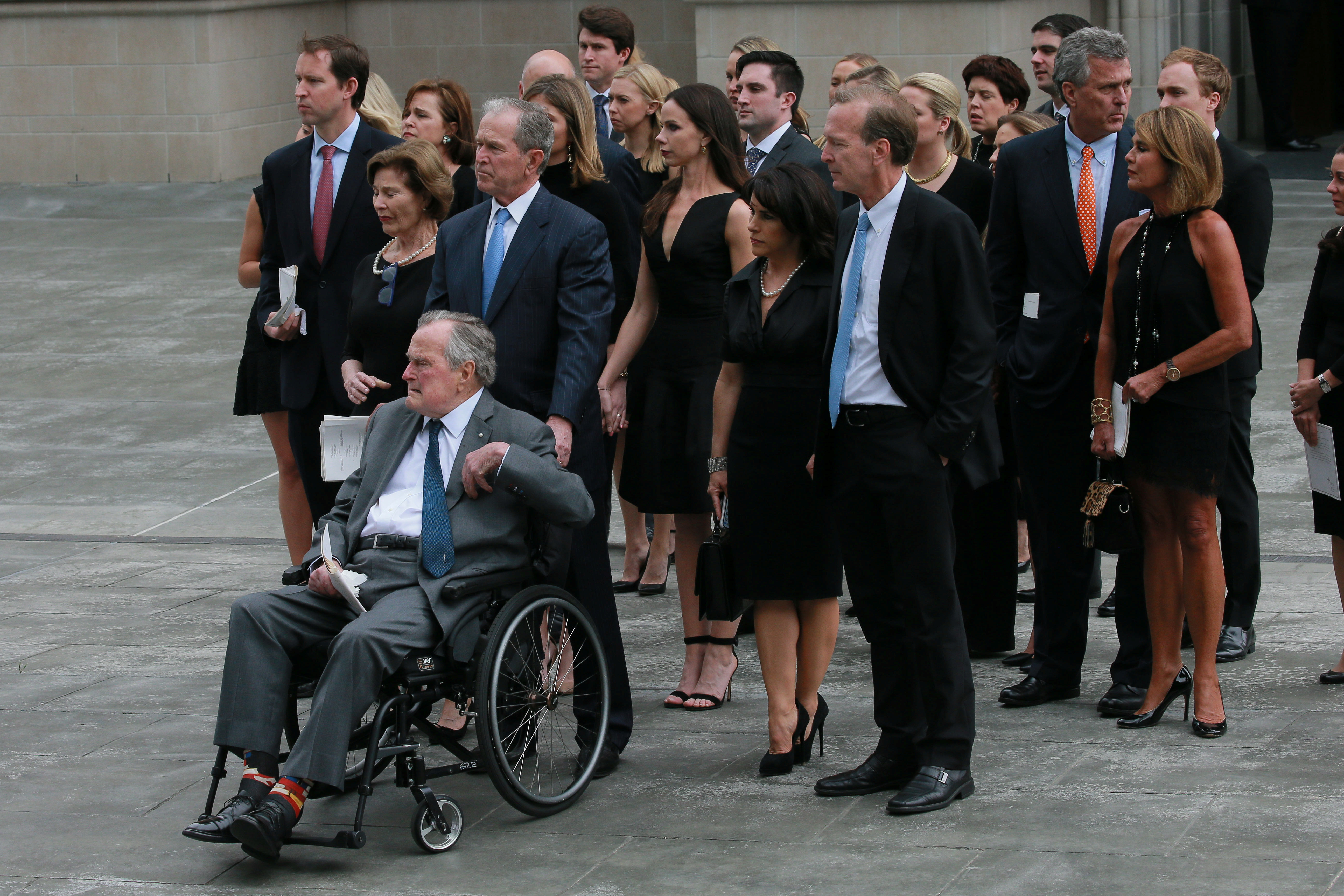 الرئيس الأمريكى الأسبق جورج بوش الأب ونجله جورج بوش