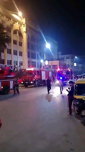حريق مستشفى جامعة الزقازيق (4)