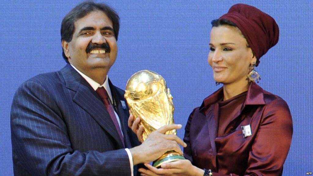 حفل فوز قطر بتنظيم كأس العالم 2022