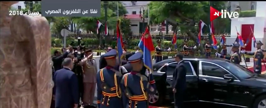 الرئيس السيسي يصل البرلمان لأداء اليمين الدستورية