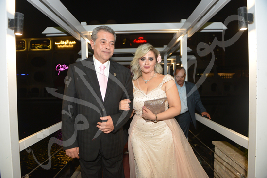 حفل زفاف الإعلامى توفيق عكاشة على المذيعة حياة الدرديرى بحضور الأهل والأقارب (5)
