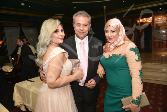 حفل زفاف الإعلامى توفيق عكاشة على المذيعة حياة الدرديرى بحضور الأهل والأقارب (4)