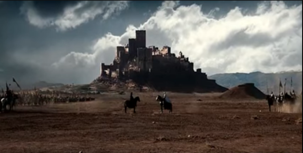 مشهد من فيلم مملكة السماء بين صلاح الدين الأيوبي والملك بلدوين الرابع