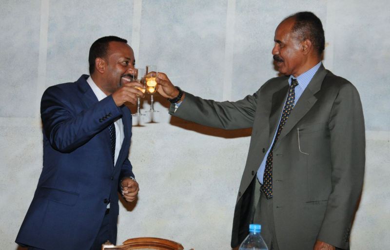 رئيس وزراء إثيوبيا والرئيس الإريتري