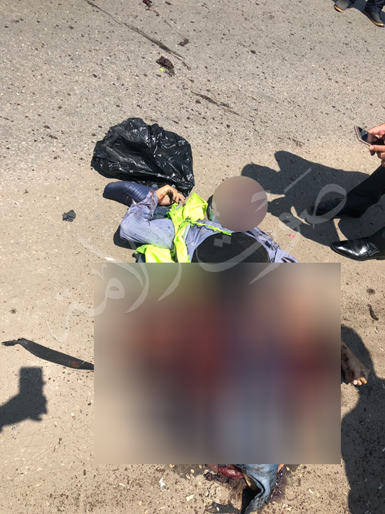 أول صورة لجثة الانتحاري بعدما أحبطت قوات الأمن مخططه