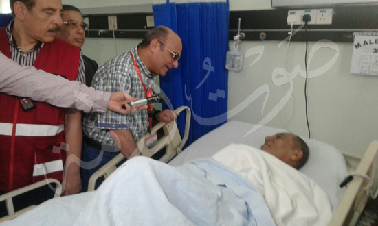 زيارة المستشار عمر مروان رئيس البعثة الرسمية للحجاج المرضى فى المستشفيات السعودية (7)