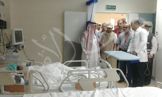 زيارة المستشار عمر مروان رئيس البعثة الرسمية للحجاج المرضى فى المستشفيات السعودية (8)