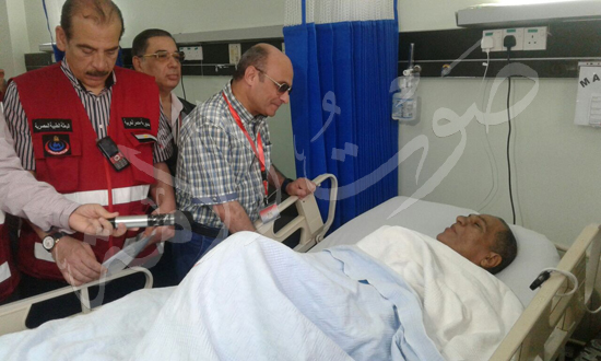 زيارة المستشار عمر مروان رئيس البعثة الرسمية للحجاج المرضى فى المستشفيات السعودية (3)