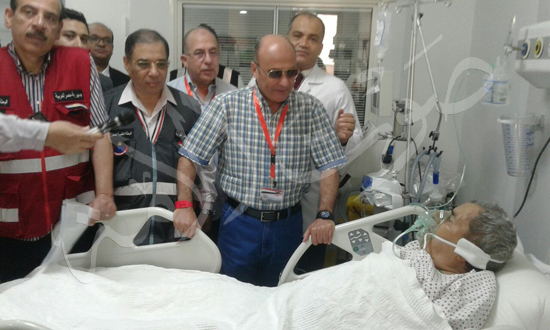 زيارة المستشار عمر مروان رئيس البعثة الرسمية للحجاج المرضى فى المستشفيات السعودية (9)