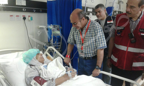 زيارة المستشار عمر مروان رئيس البعثة الرسمية للحجاج المرضى فى المستشفيات السعودية (6)