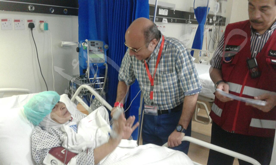 زيارة المستشار عمر مروان رئيس البعثة الرسمية للحجاج المرضى فى المستشفيات السعودية (10)
