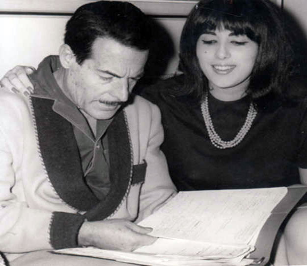 عبدالسلام النابلسي وزوجته جورجيت سبات