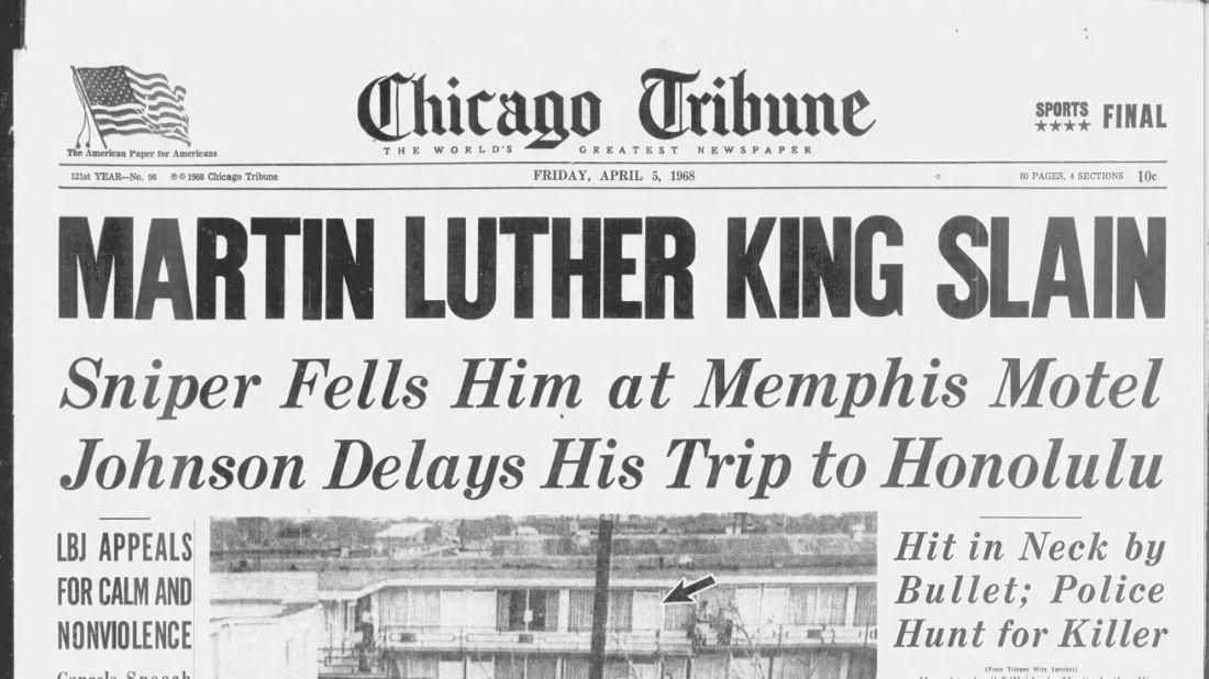 خبر وفاة مارتن لوثر كينج