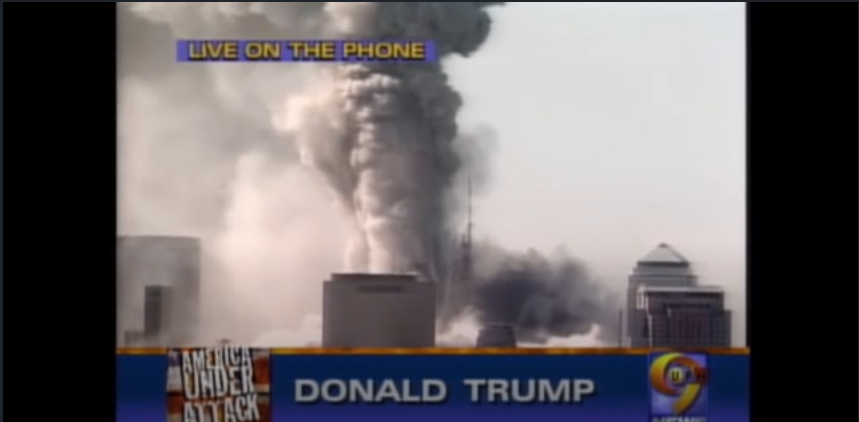 دونالد ترامب في اتصال هاتفي خلال احداث 11 سبتمبر