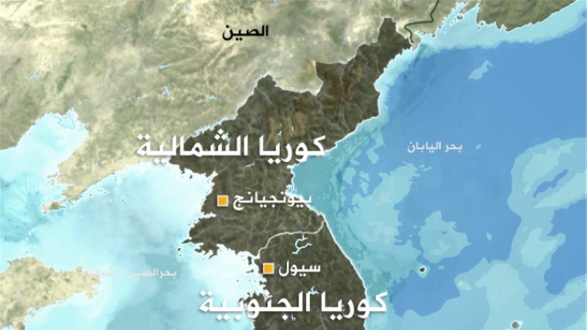 خريطة شبه الجزيرة الكورية