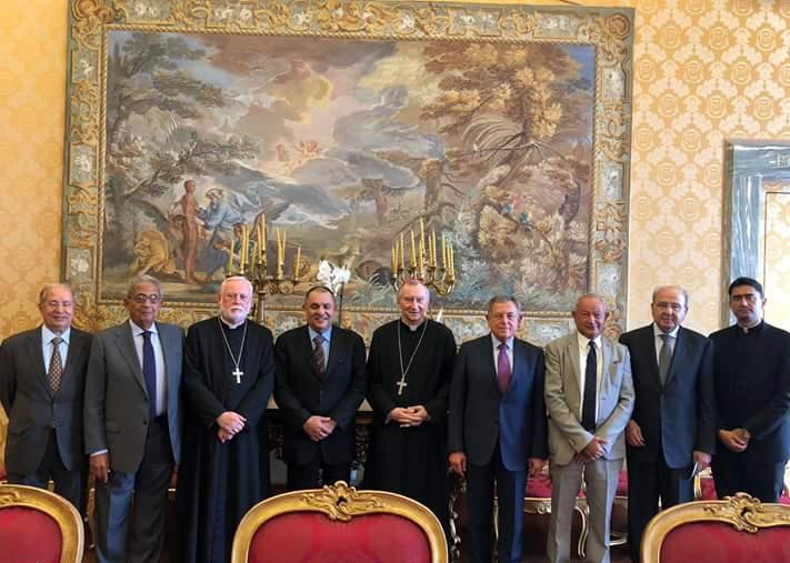 لقاء بابا الفاتيكان بقيادات مجلس العلاقات العربية والدولية(11)