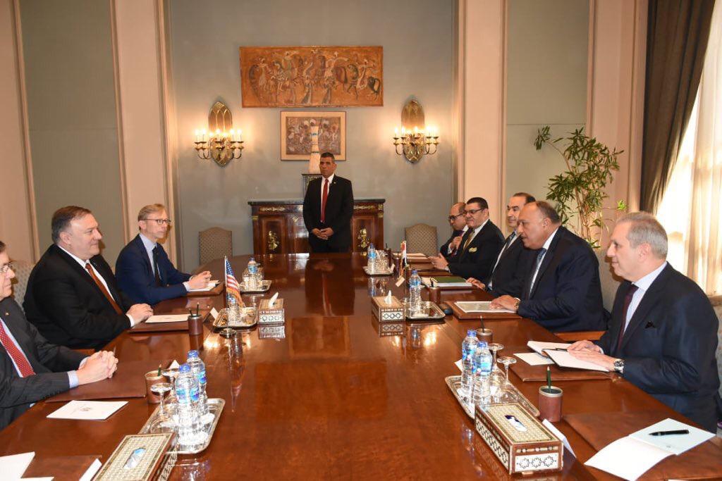 وزير الخارجية يعقد جلسة مباحثات مع نظيره الأمريكي (3)