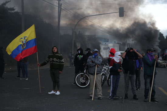 احتجاجات فى الإكوادور