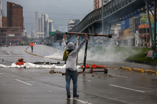 احتجاجات فى كولومبيا
