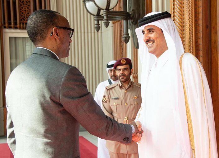 الأمير القطري والرئيس الرواندي الأمير القطري والرئيس الرواندي