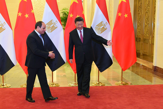 الرئيس عبد الفتاح السيسى والرئيس الصينى (4)
