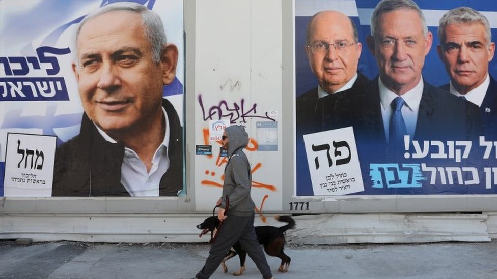 حملات انتخابية إسرائيلية للمتنافسين