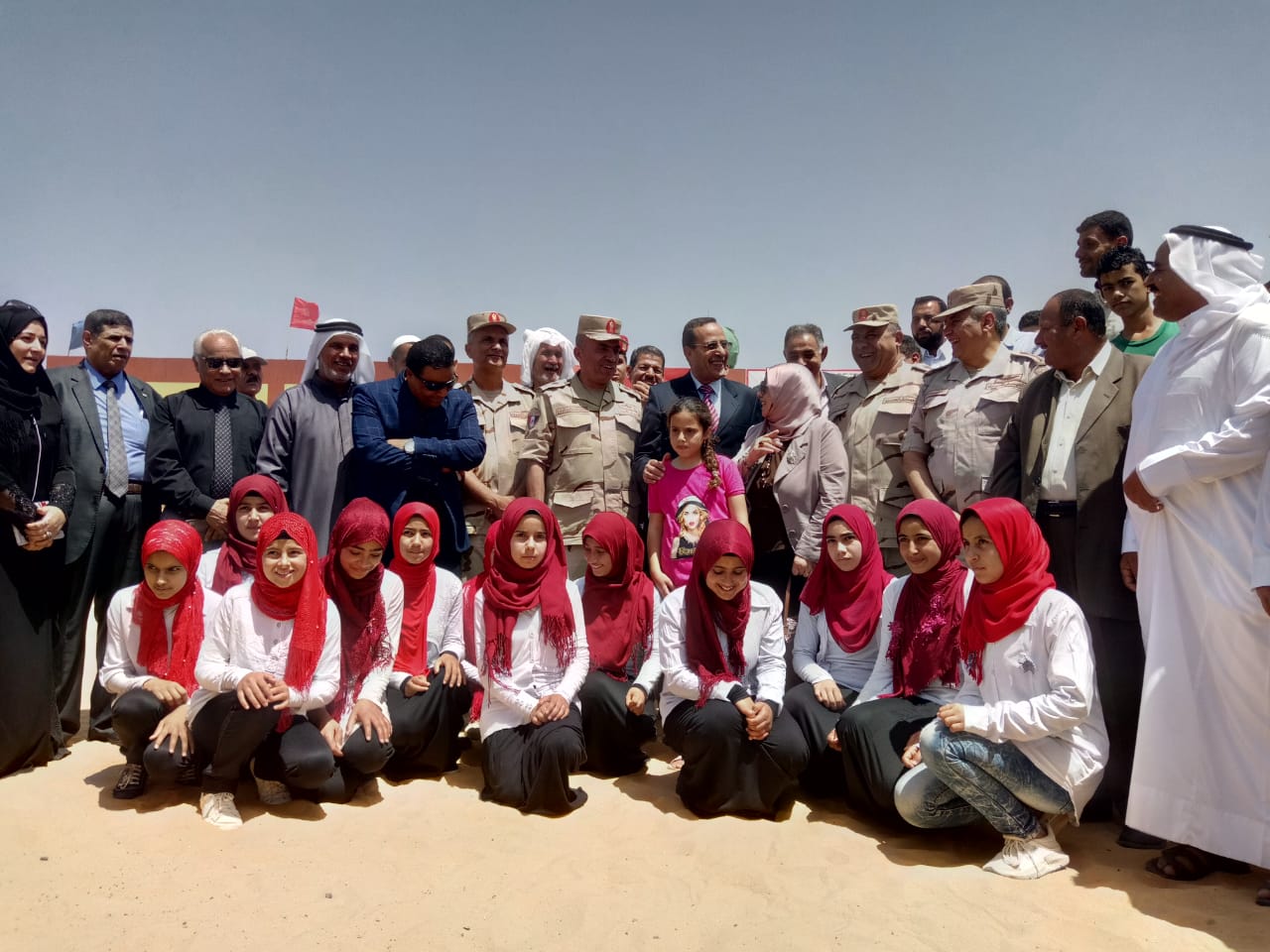 محافظ شمال سيناء يفتتح توسعات مدرسة  الشهيد رائد عمرو فريد بقرية الكرامة (5)