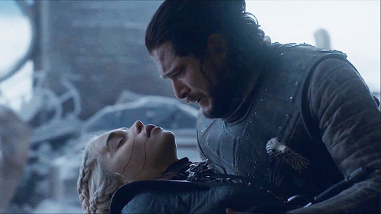 jon snow and Daenerys Targaryen