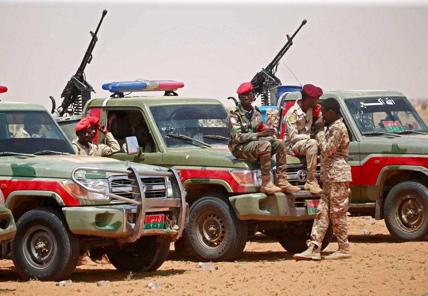 القوات السودانية على الحدود