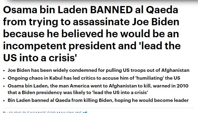 القاعدة خططت لاغتيال جو بايدن وباراك أوباما 