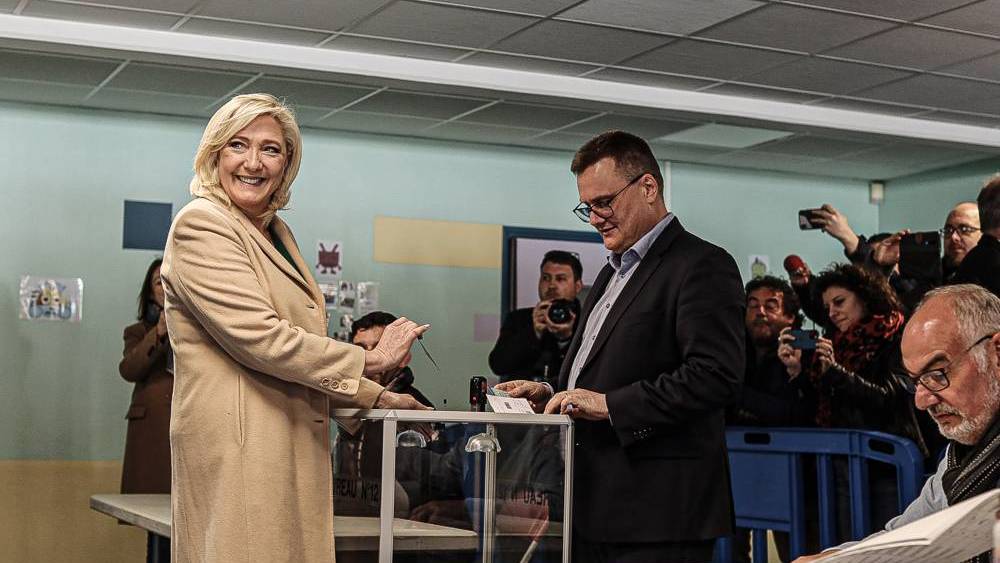 مارين بالانتخابات الفرنسية