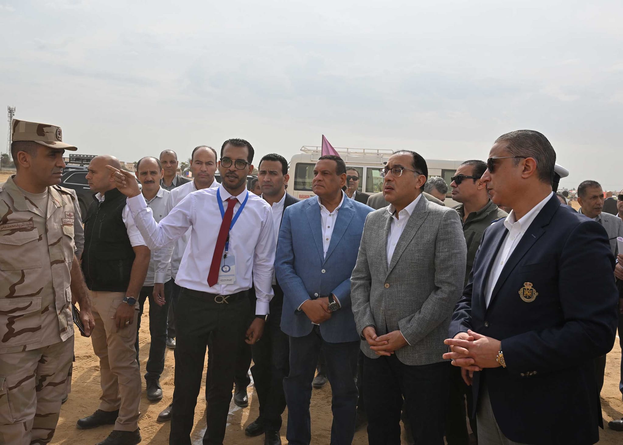 رئيس الوزراء يشهد اصطفافاً لمعدات مراكز محافظة الفيوم 2