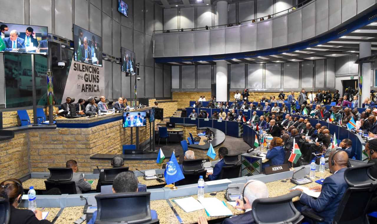 جلسة مجلس السلم والامن الأفريقي برئاسة مصر جلسة مجلس السلم والامن الأفريقي برئاسة مصر