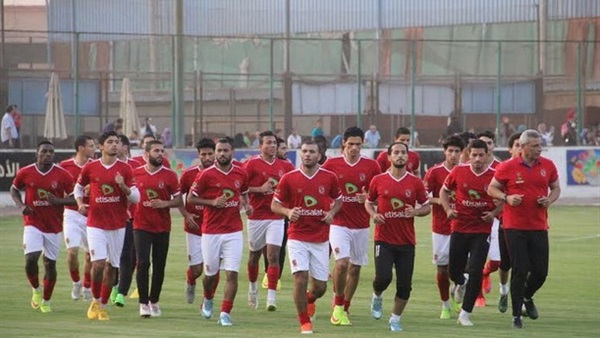 الاهلى يختتم المران  الاول فى تونس 