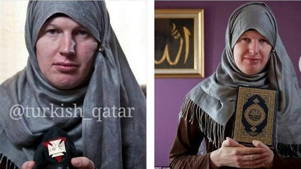 بالصور.. شاب أمريكي يعتنق الإسلام و يتحجب ! بالصور.. شاب أمريكي يعتنق الإسلام و يتحجب !