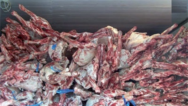ضبط 1050 كيلو من اللحوم الفاسدة بالطالبية ضبط 1050 كيلو من اللحوم الفاسدة بالطالبية