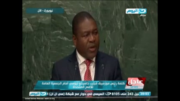 كلمه رئيس موزمبيق أمام الجمعية العامة للأمم المتحدة كلمه رئيس موزمبيق أمام الجمعية العامة للأمم المتحدة