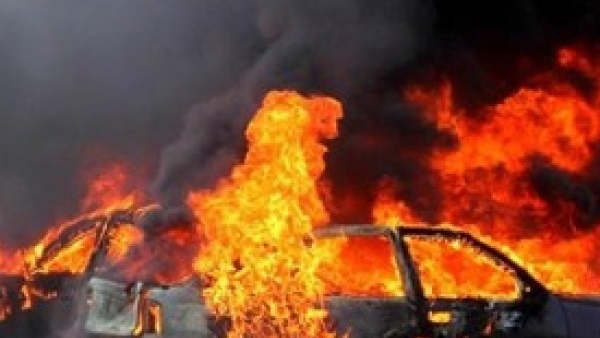 انفجار سيارة مفخخة بجوار سجن الهضبة في ليبيا انفجار سيارة مفخخة بجوار سجن الهضبة في ليبيا