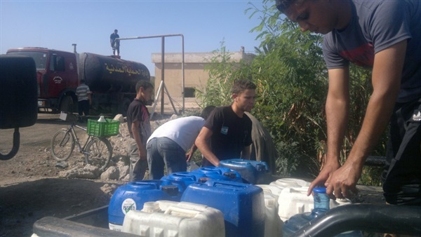 عودة المياه إلى الشيخ زويد بعد انقطاع 10 أيام  
