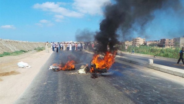 عناصر الإرهابية بكفر الشيخ يقطعون طريق« دسوق- بسيون»