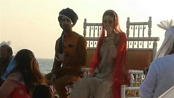 بالصور.. حفل زفاف «سنايا وموهيب» على شاطىء البحر