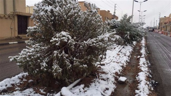 الأرصاد: الثلوج تغطي المناطق الشمالية من السعودية