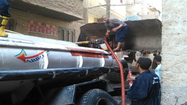ضخ 2950 طن مواد بترولية بالدقهلية ضخ 2950 طن مواد بترولية بالدقهلية