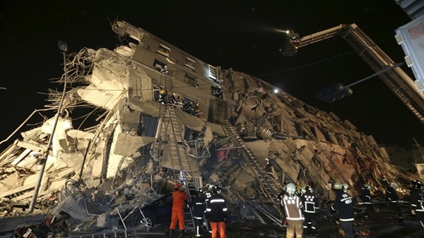 ارتفاع عدد القتلى في زلزال تايوان إلى 116