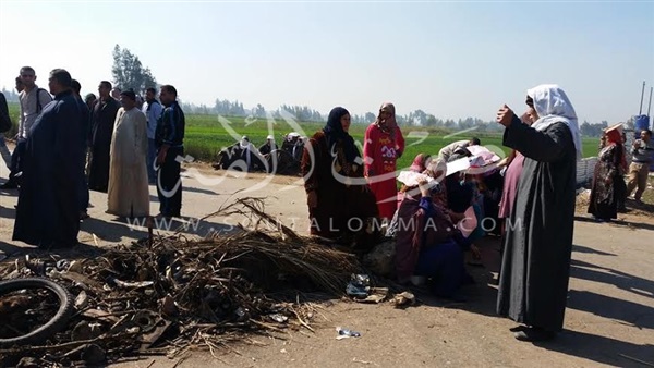 بالصور.. أهالى قرية «كفر تيدا» يقطعون الطريق بسبب الصرف الصحى بالصور.. أهالى قرية «كفر تيدا» يقطعون الطريق بسبب الصرف الصحى