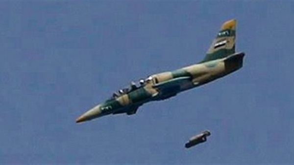 طيران الأسد يقصف مستودع أسلحة تابع لداعش  
