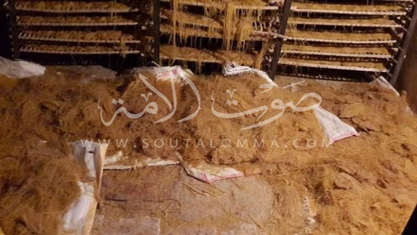 بالصور.. ضبط مصنع شعريه بدون ترخيص بالفيوم 